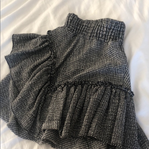 Maje Dresses & Skirts - Knitted black white and grey skirt